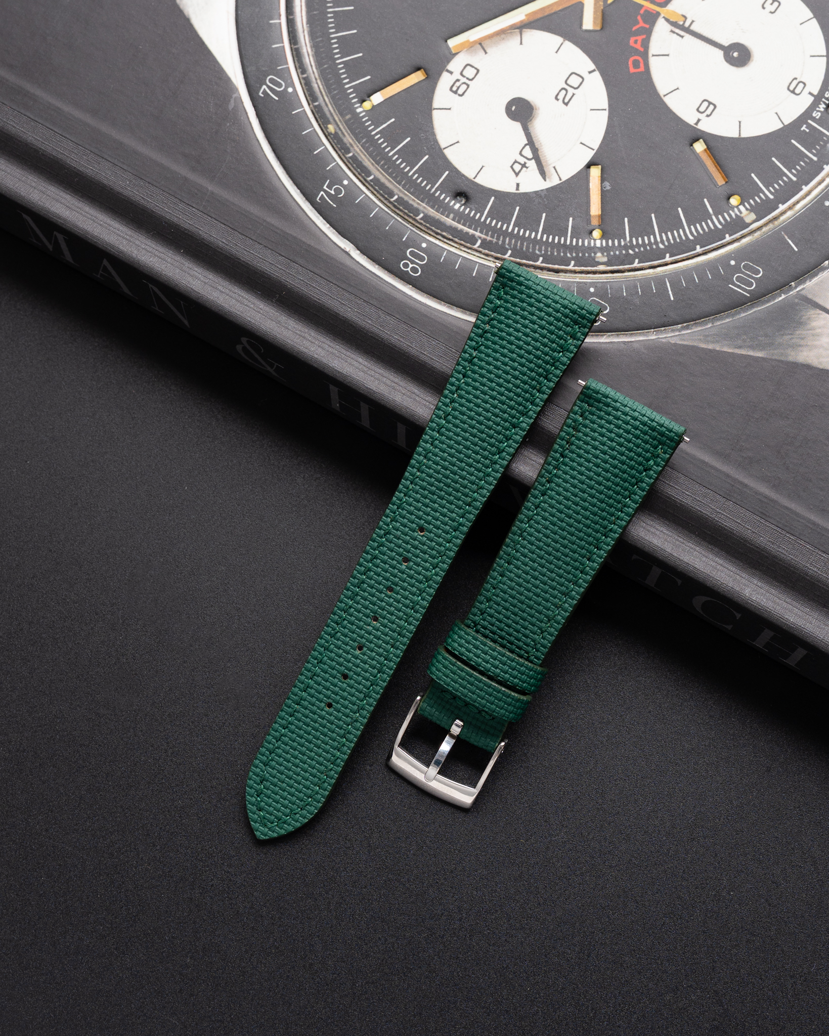 Dây Sailcloth Rubber Xanh Lá Đậm